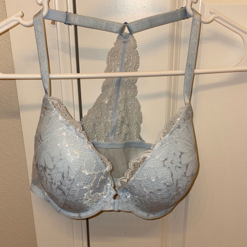Victoria's Secret Light Blue Lace Bra